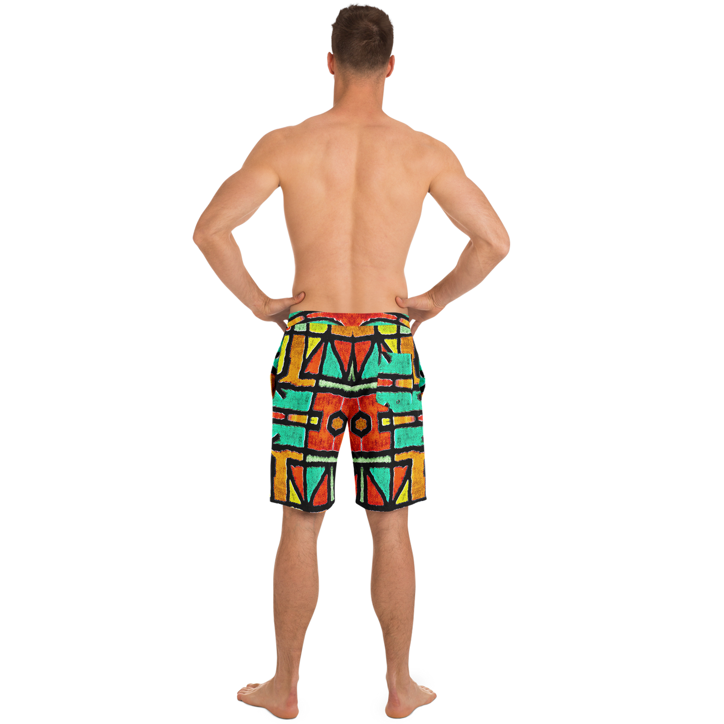 Short de bain à motifs 