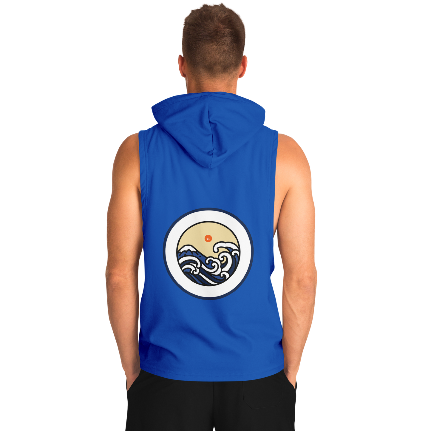 V3 Logo - Blue - Athletic Sleeveless Hoodie