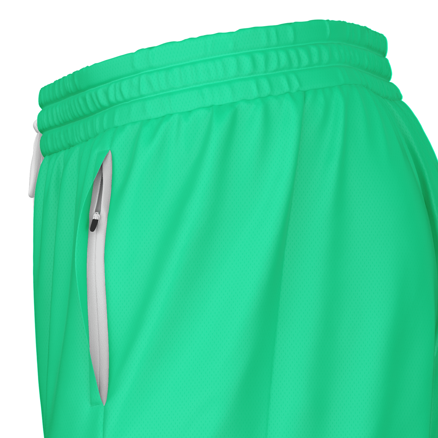 Short rashguard 2 en 1 vert écume de mer et blanc pour homme 