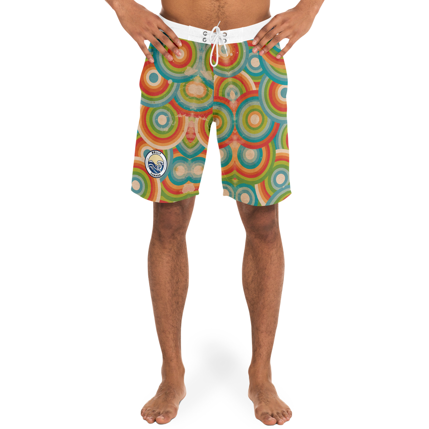 Circles Pattern Board Shorts