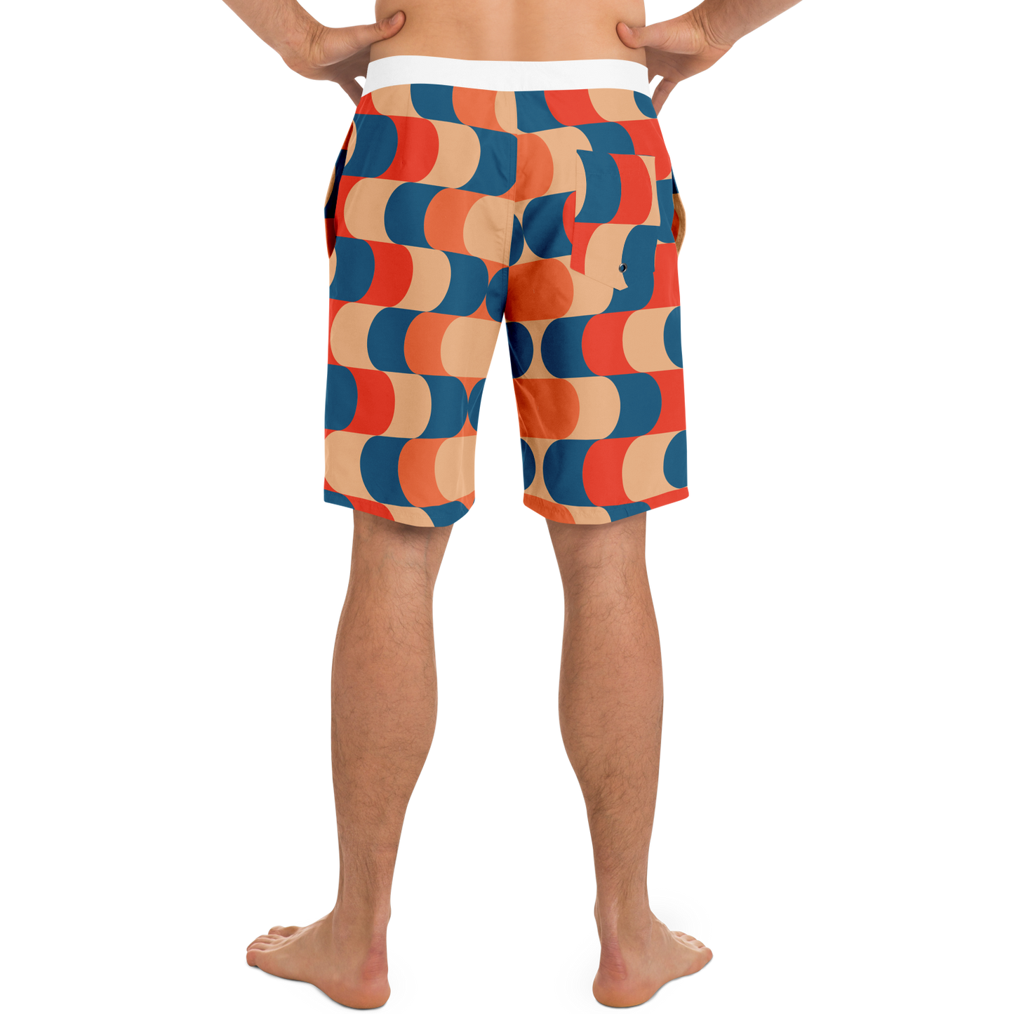 Wave Motion Pattern Board Shorts