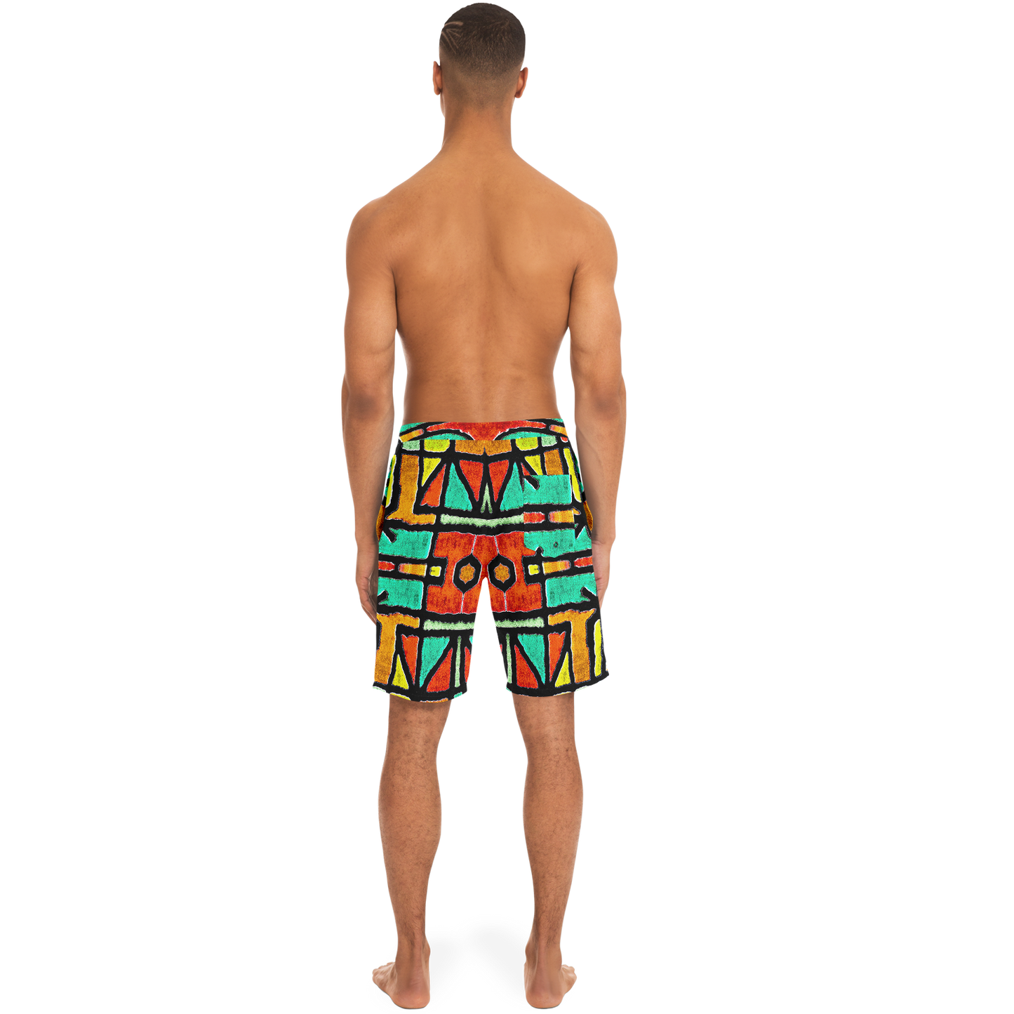 Short de bain à motifs 