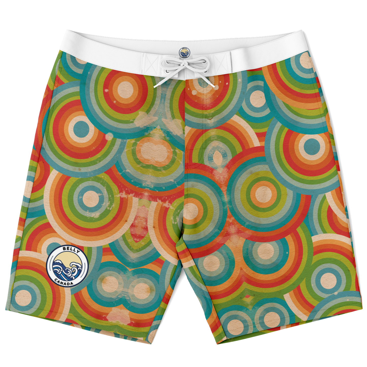 Circles Pattern Board Shorts