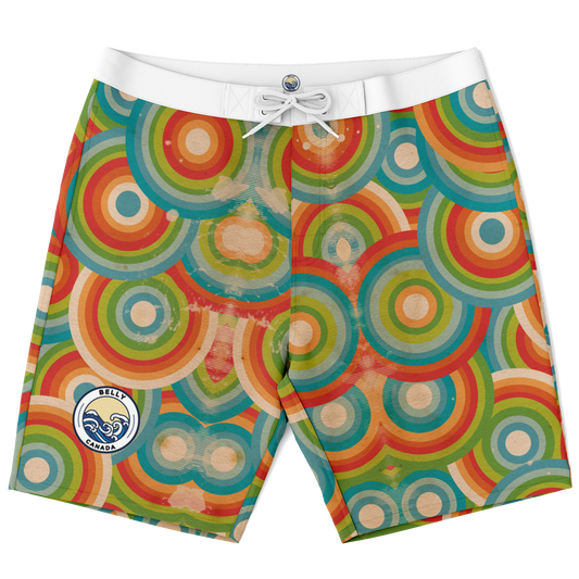 Short de bain à motif cercles 