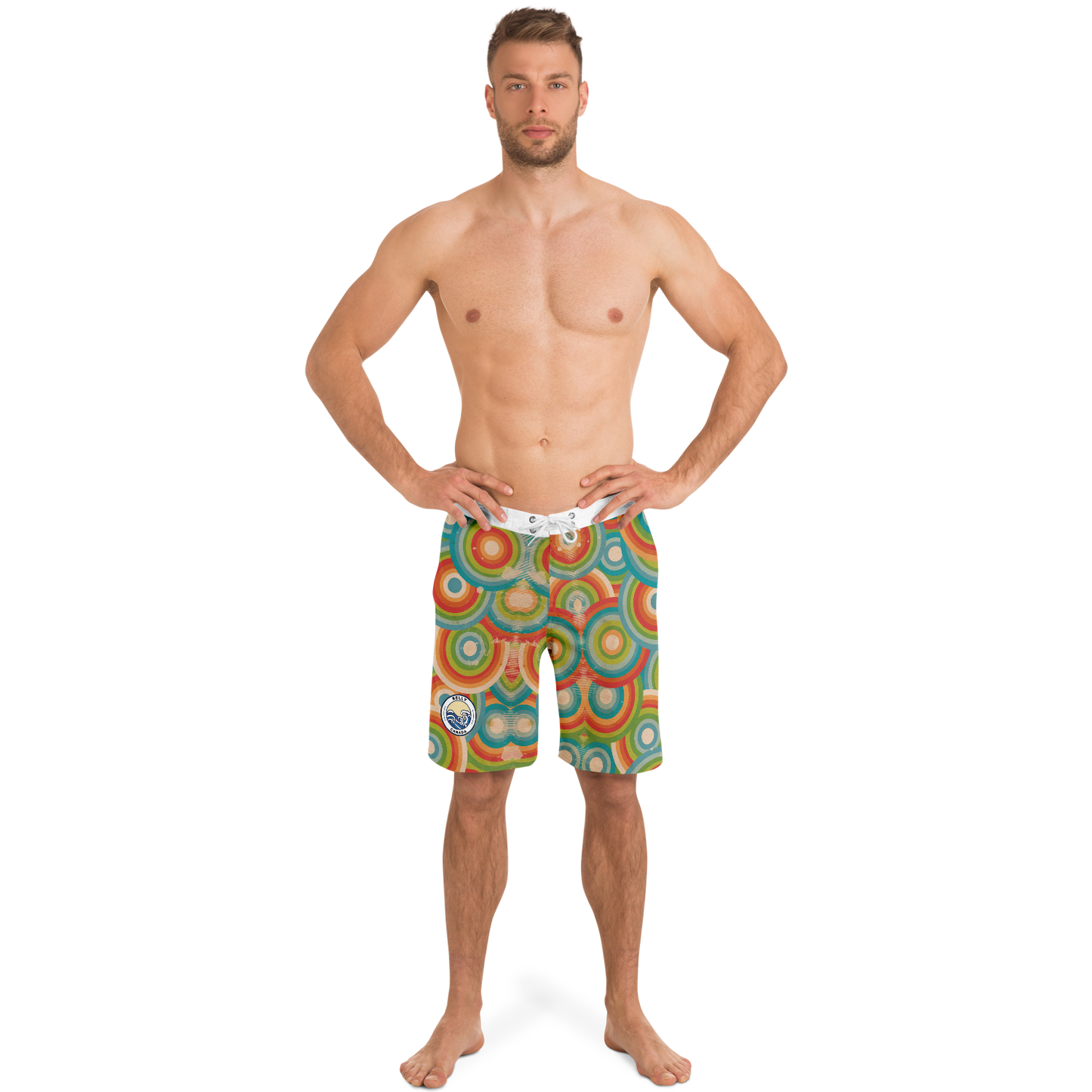 Circles Pattern Board Shorts