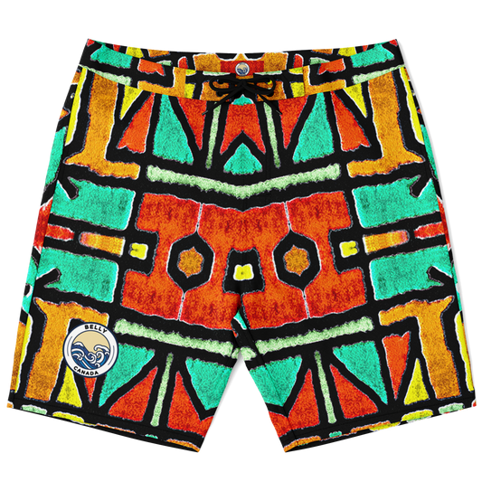 Short de bain à motifs 