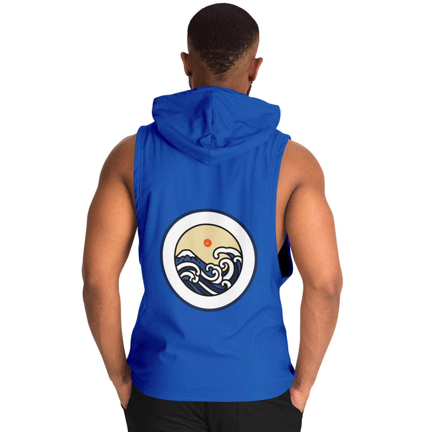 V3 Logo - Blue - Athletic Sleeveless Hoodie