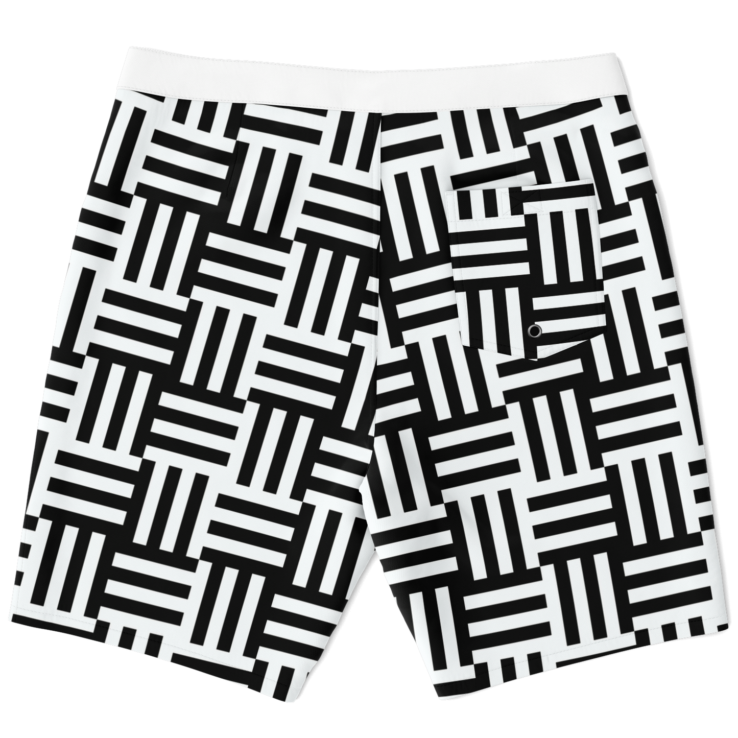 Square Lines Board Shorts