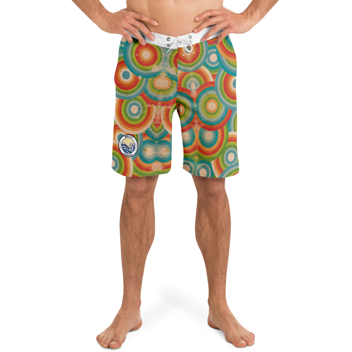 Circles Pattern Board Shorts