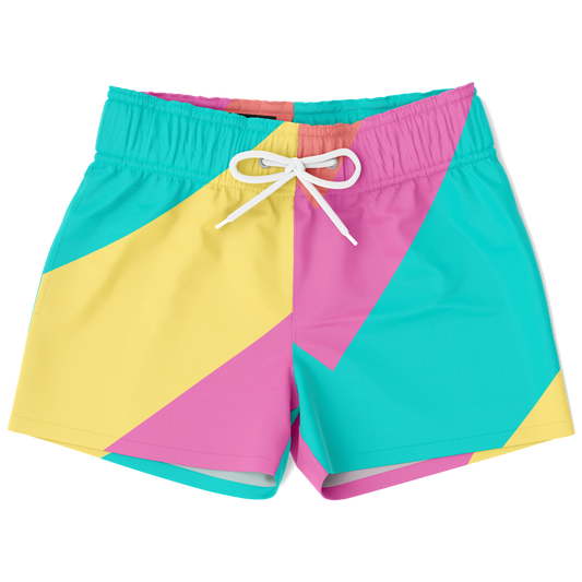 Boys Pastel Lines Swim Trunks