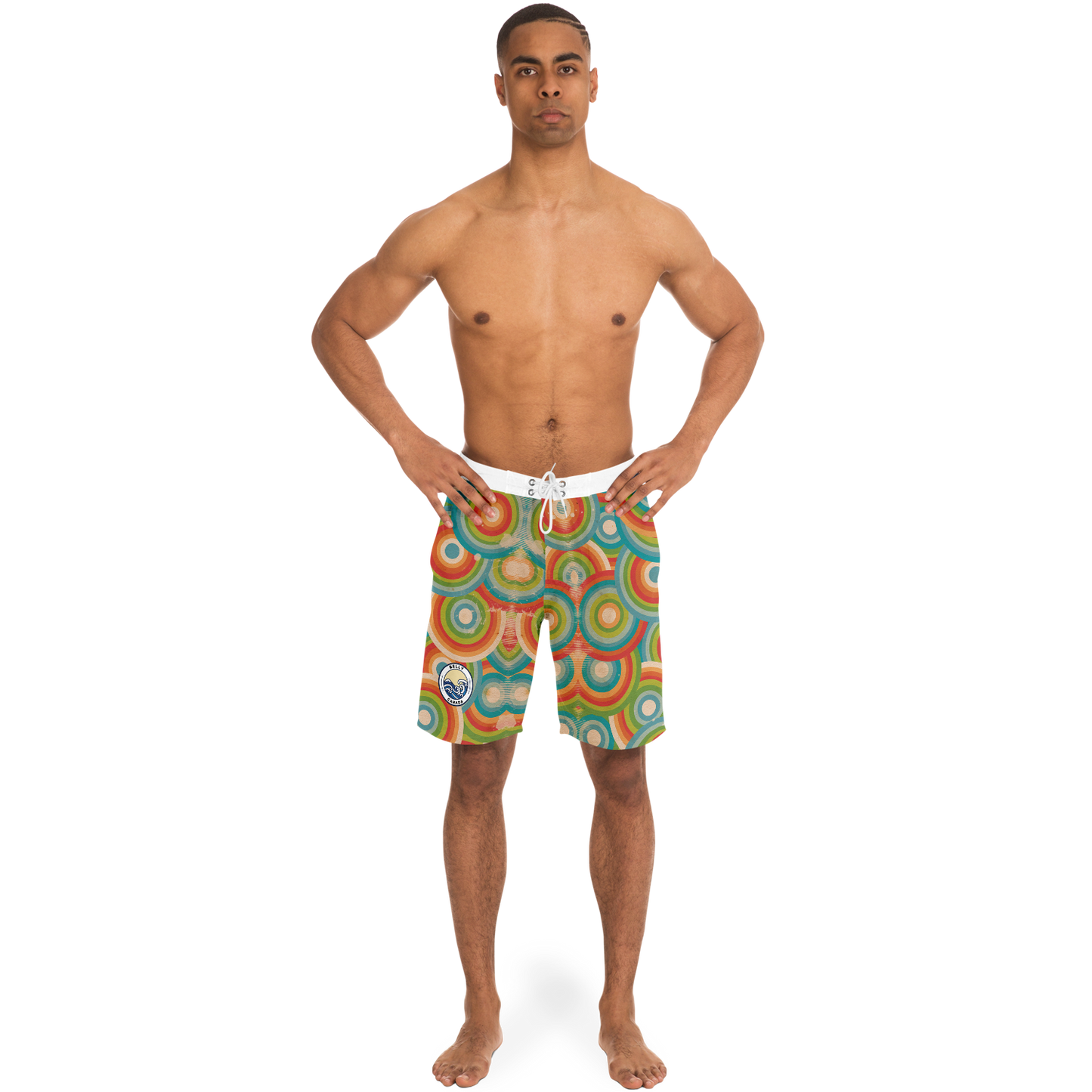 Circles Pattern Board Shorts