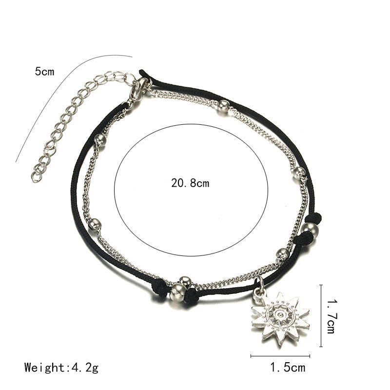 Sun Charm Anklet