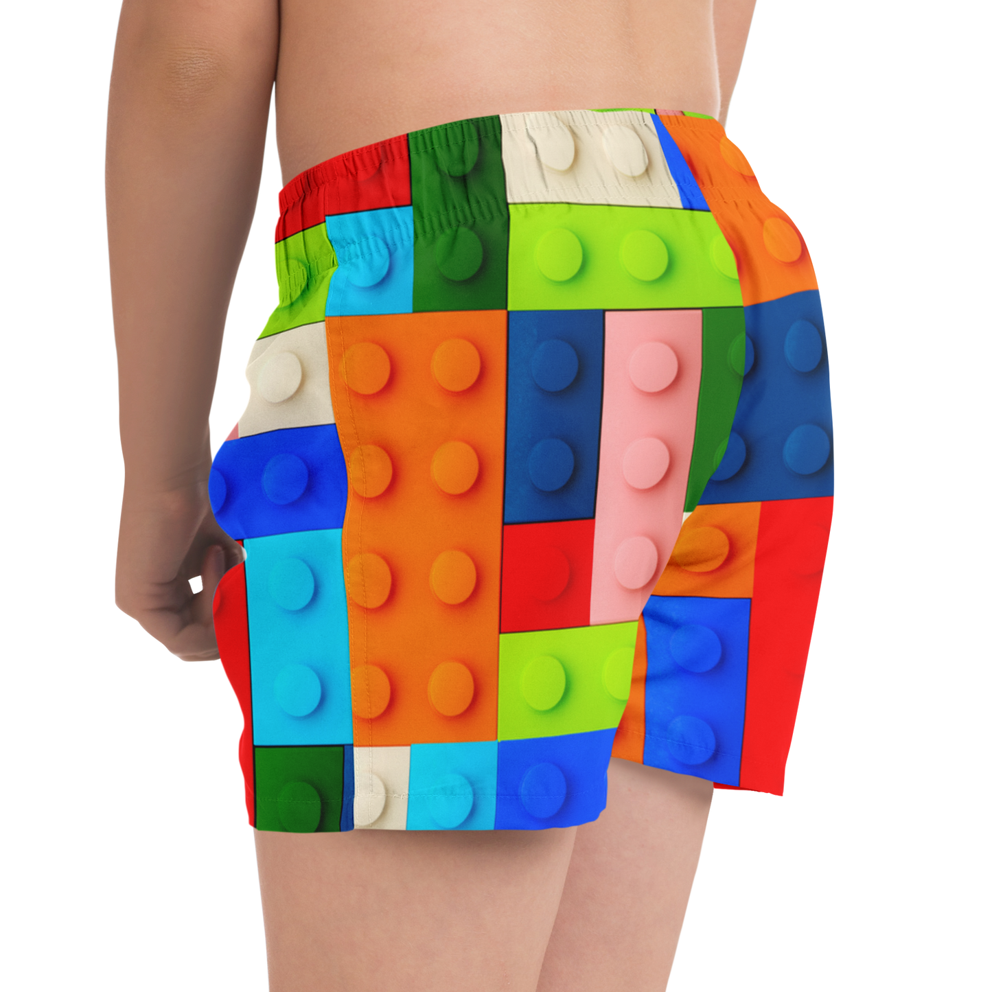 Boys Lego Pattern Swim Trunks