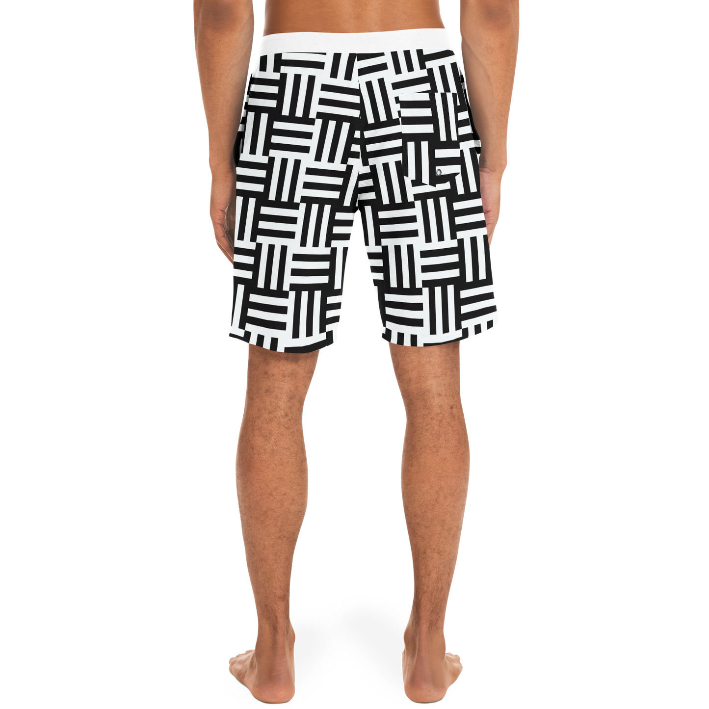 Square Lines Board Shorts