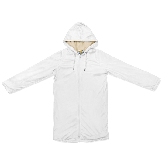 Women's Pearl White Zipper Cloak