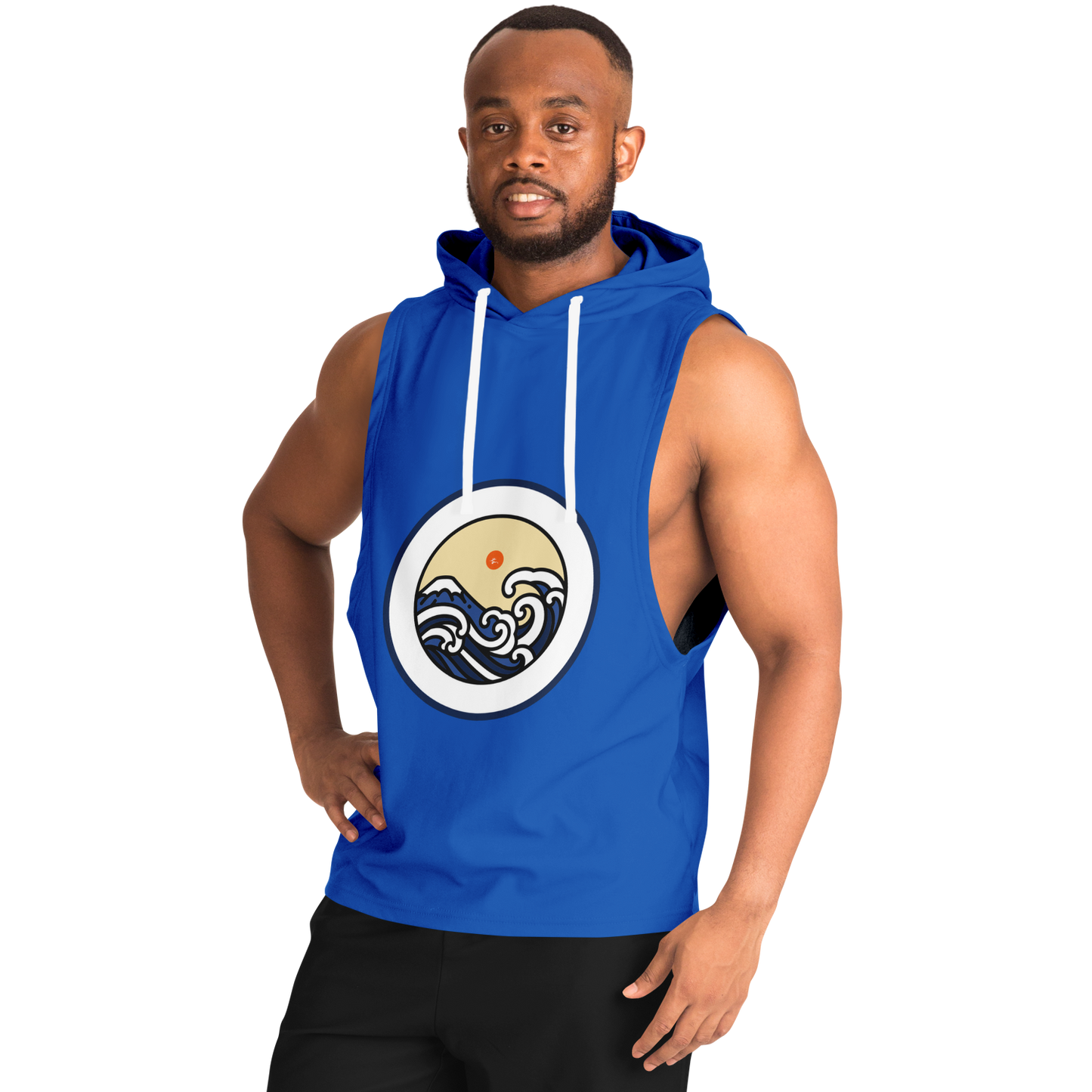 V3 Logo - Blue - Athletic Sleeveless Hoodie