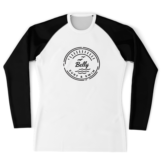 Men's Black and White Rashguard