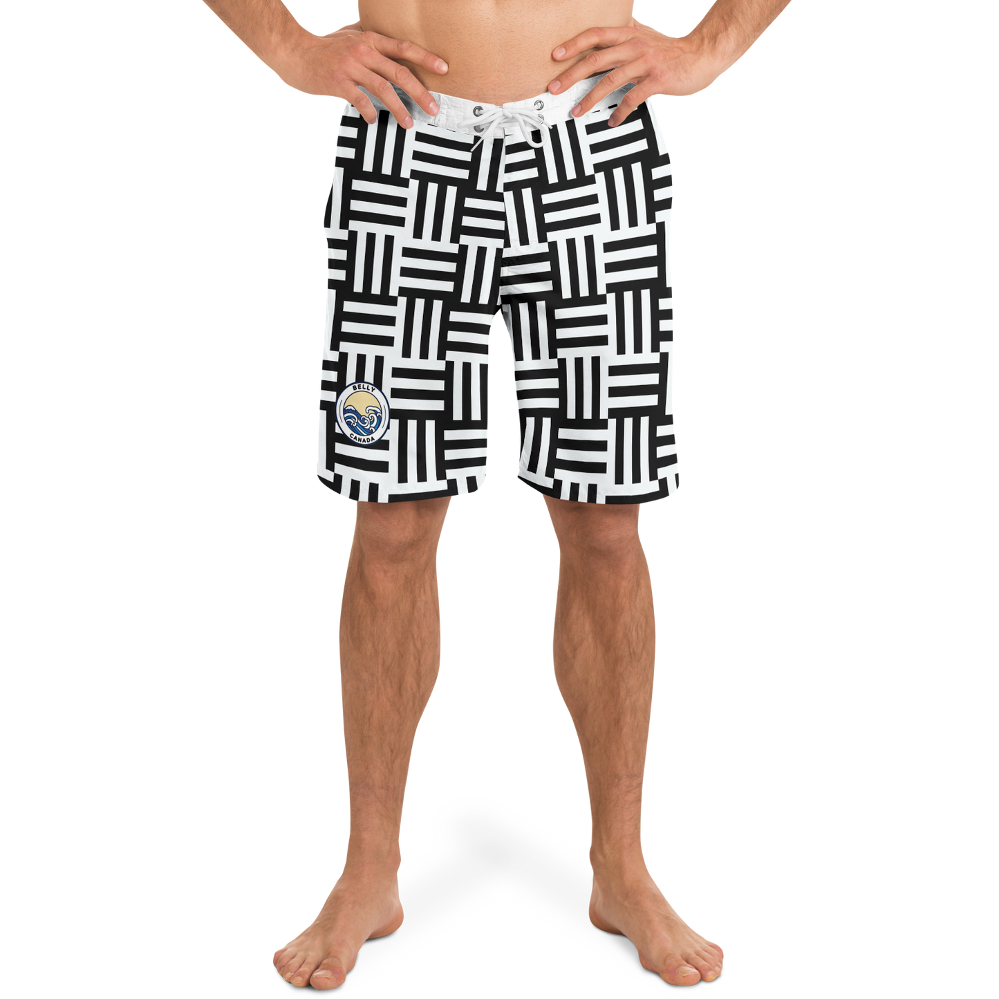 Square Lines Board Shorts