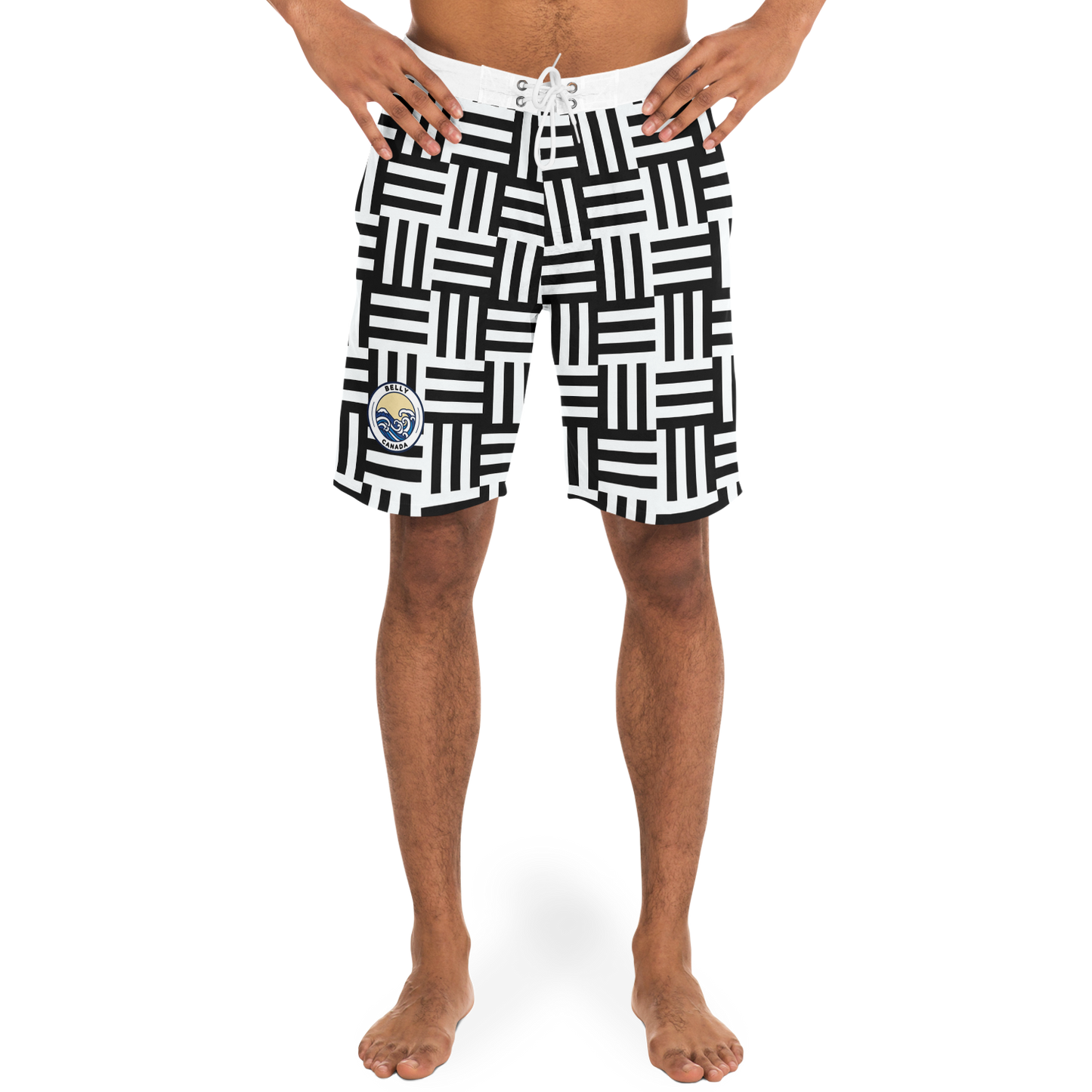 Square Lines Board Shorts