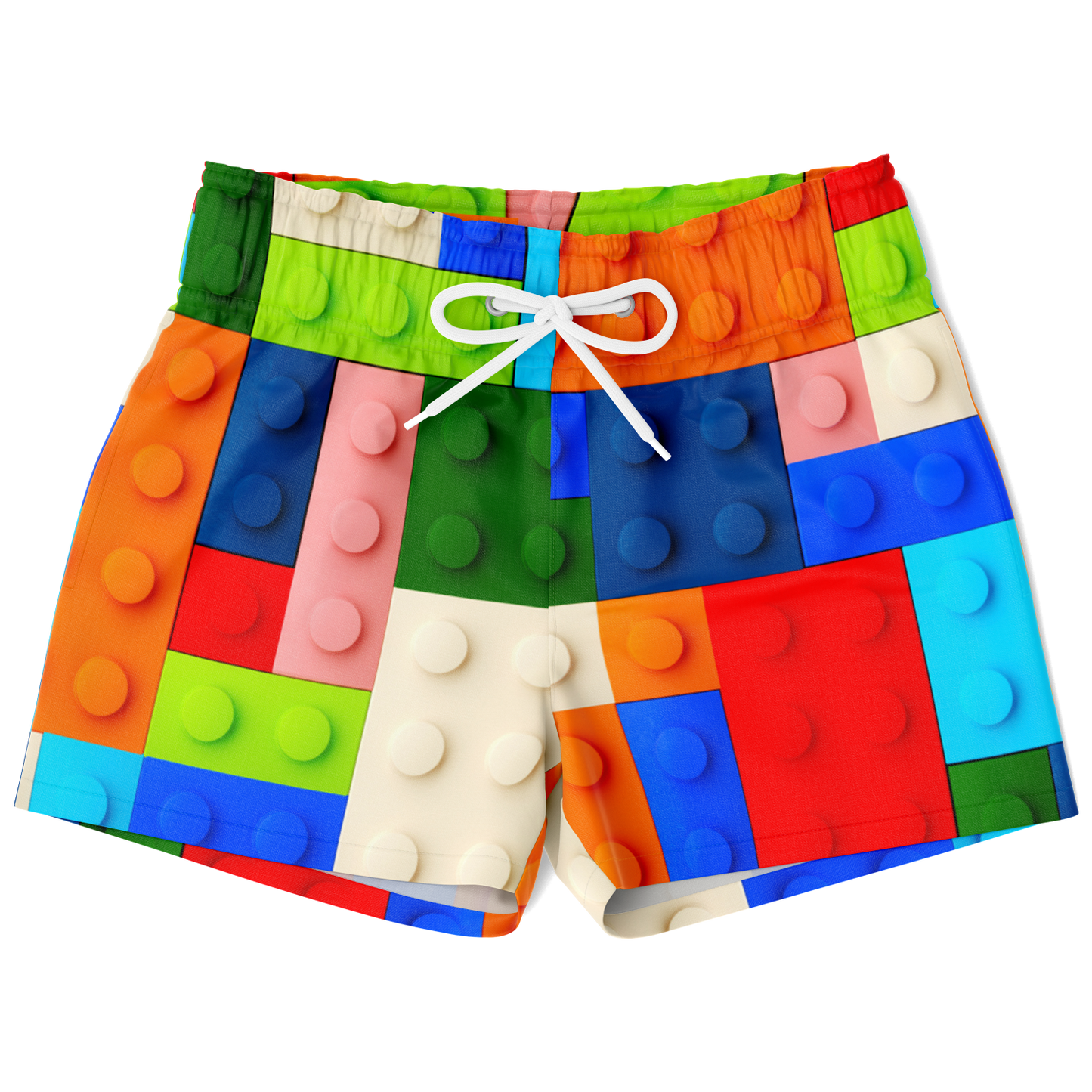 Boys Lego Pattern Swim Trunks