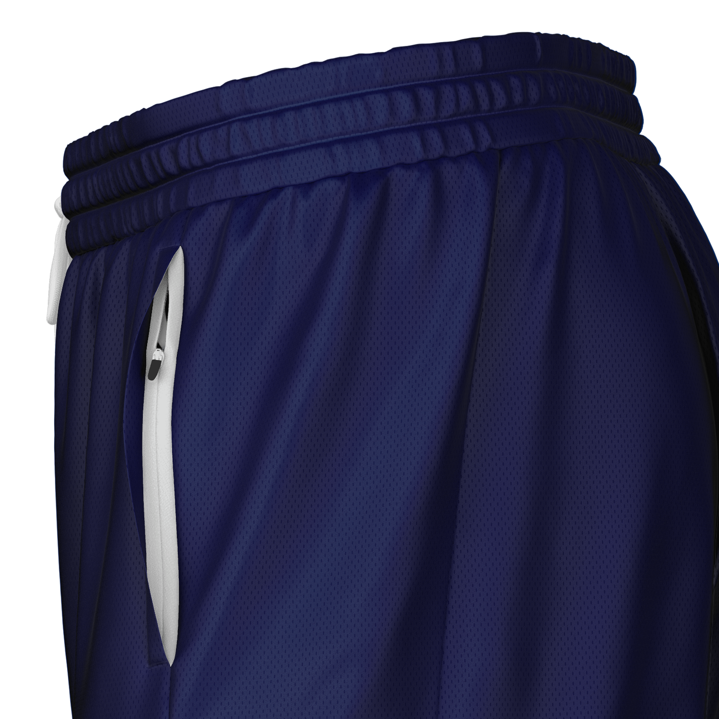 Men's Navy with Light Blue Rash Guard 2-in-1 Shorts