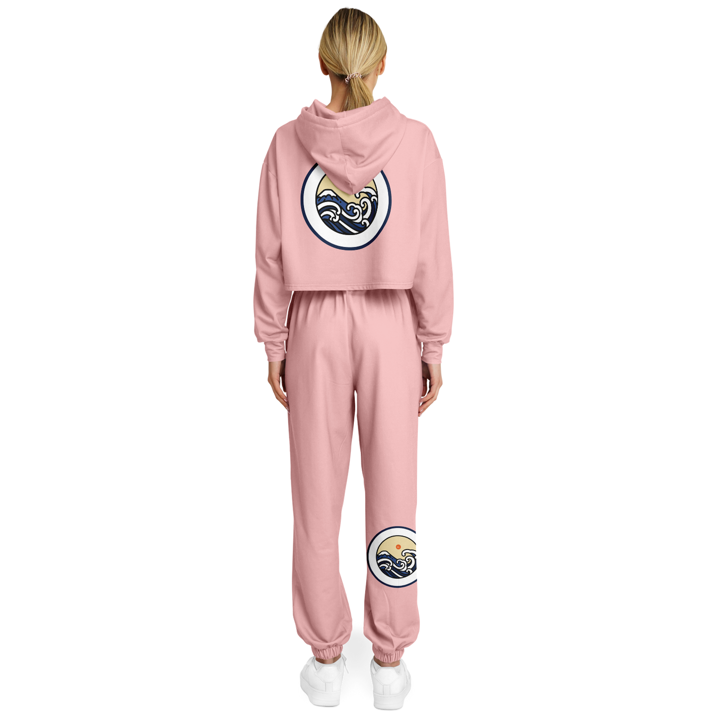 SET: Rose Crop Hoodie and Sweatpants