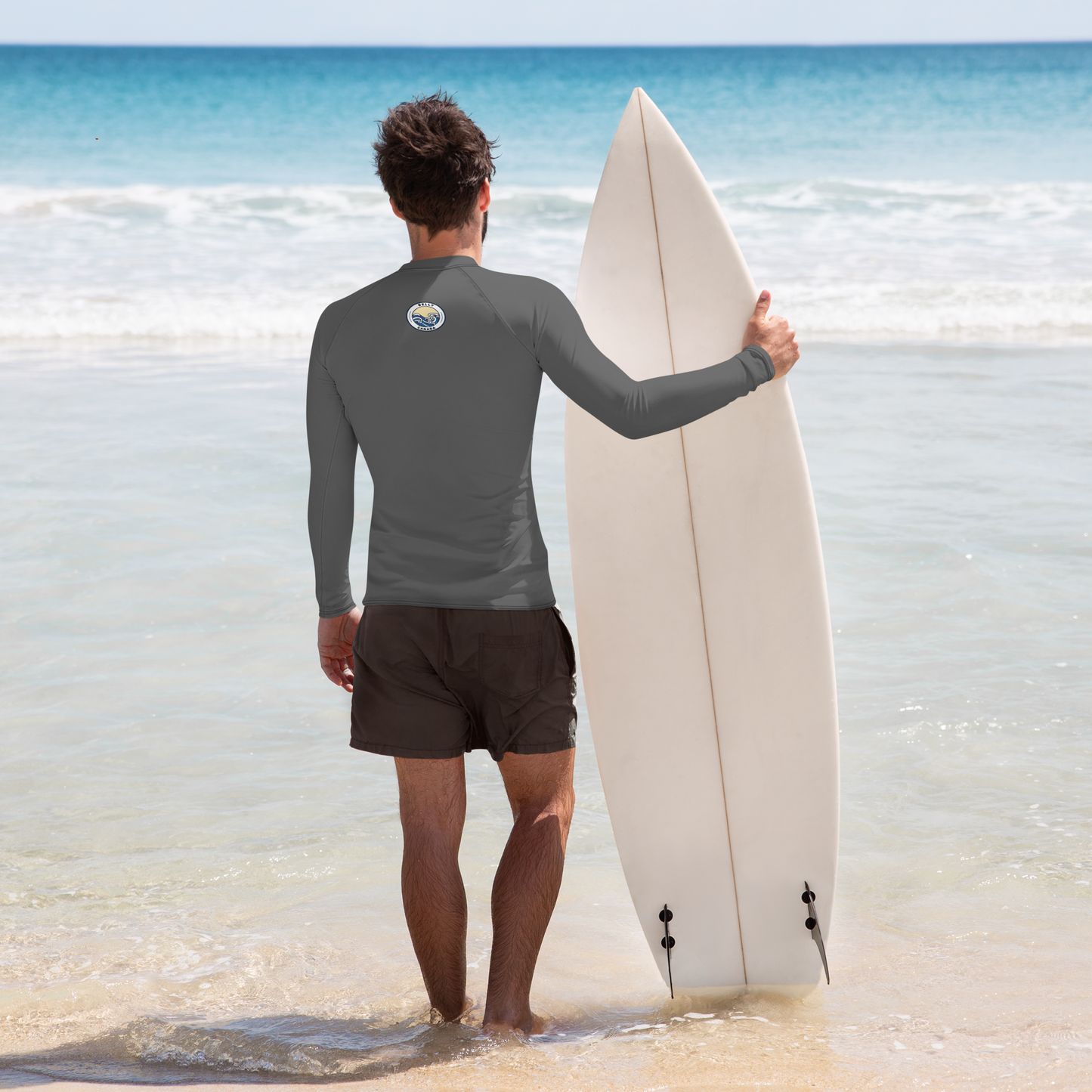 Black Tie, Grey Suit Men's Rash Guard