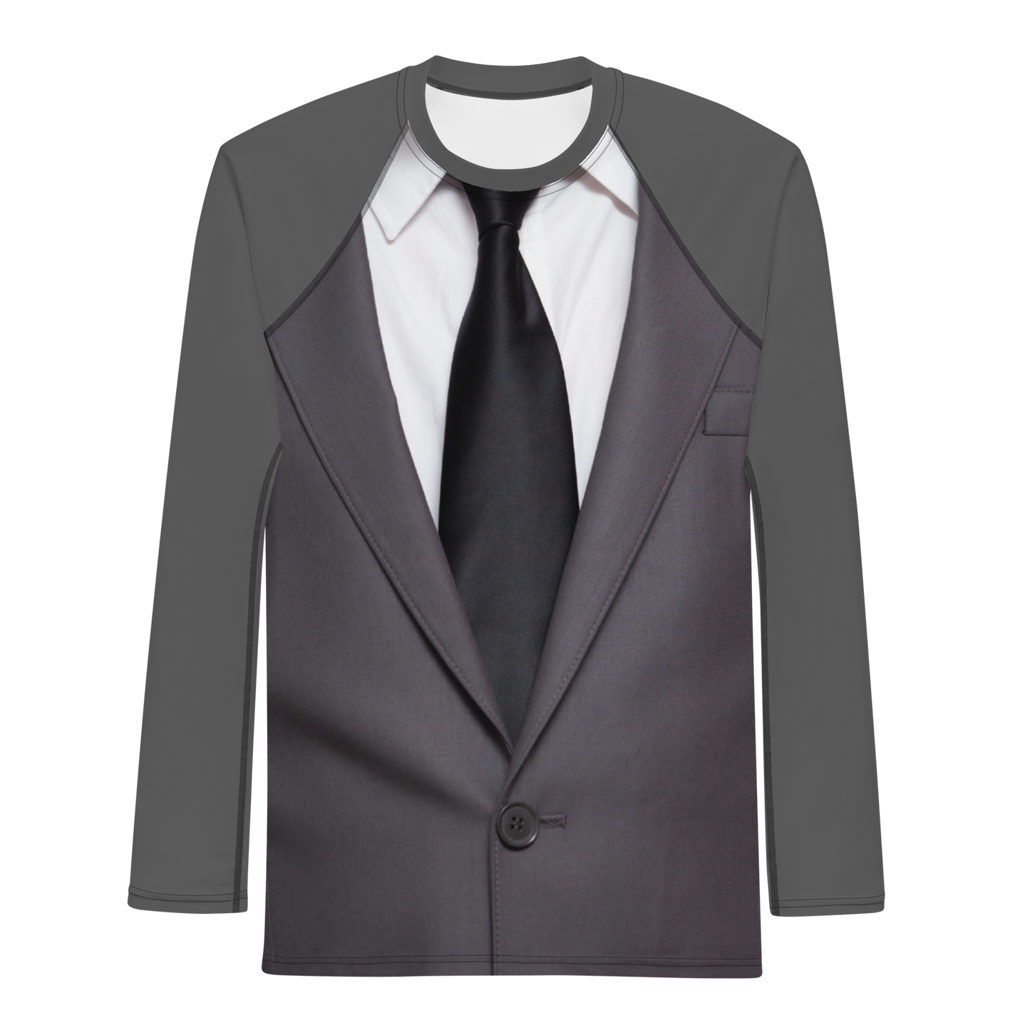 Black Tie, Grey Suit Men's Rash Guard