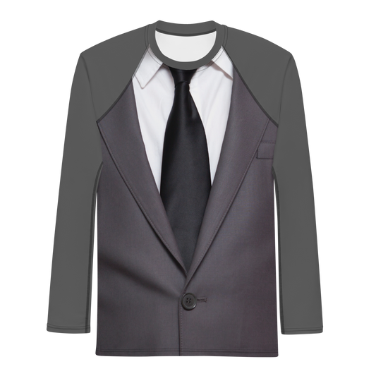 Black Tie, Grey Suit Men's Rash Guard