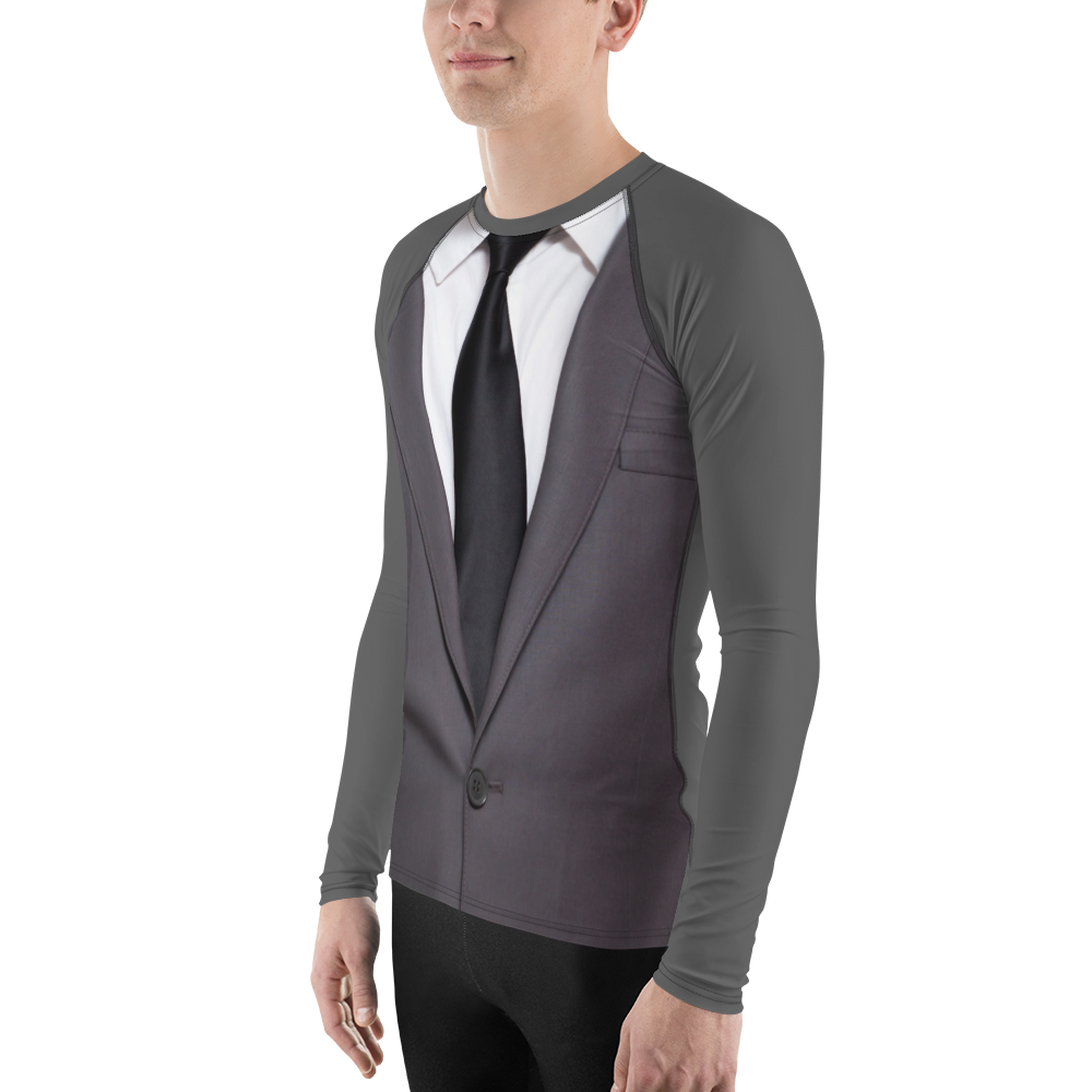 Black Tie, Grey Suit Men's Rash Guard