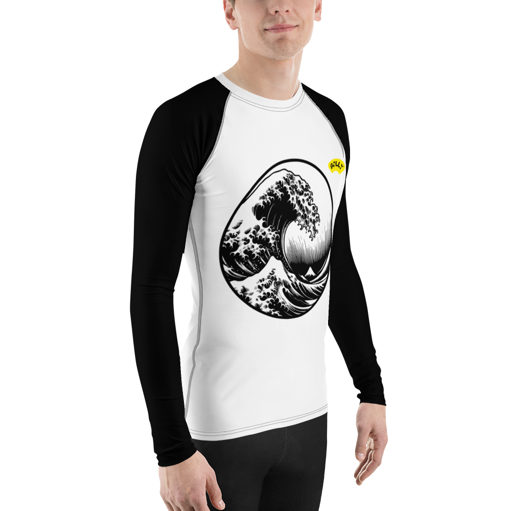 Men's Tidal Wave of Kanagawa Rash Guard