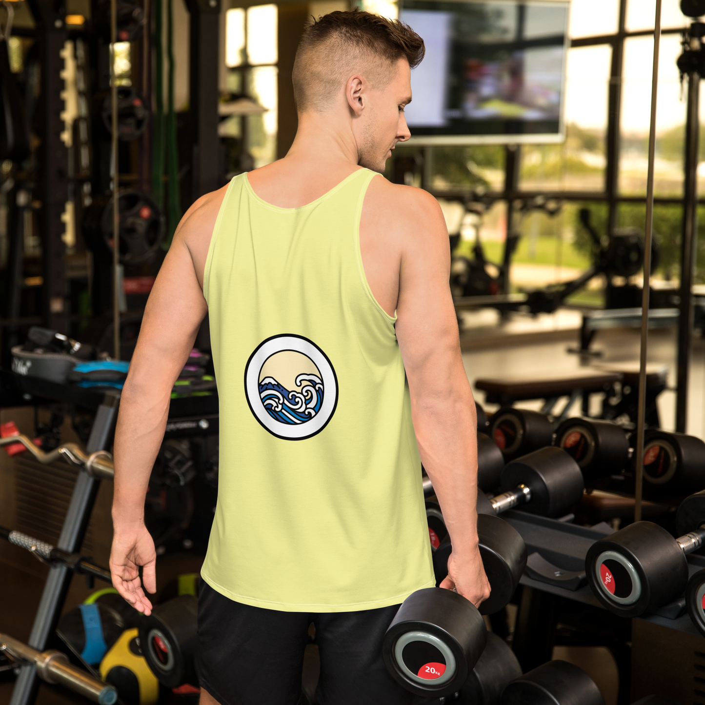 Men's Light Yellow Tank Top