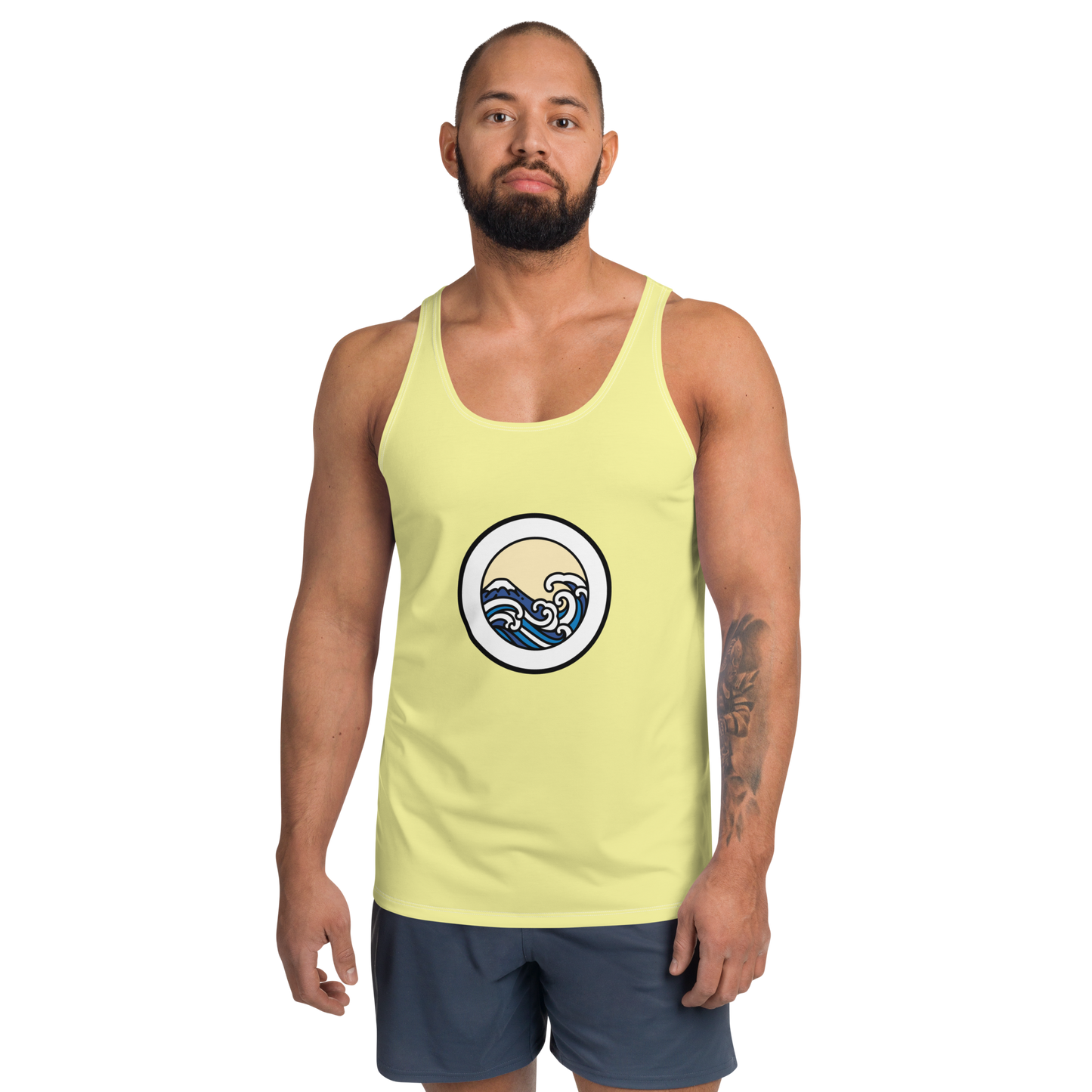 Men's Light Yellow Tank Top