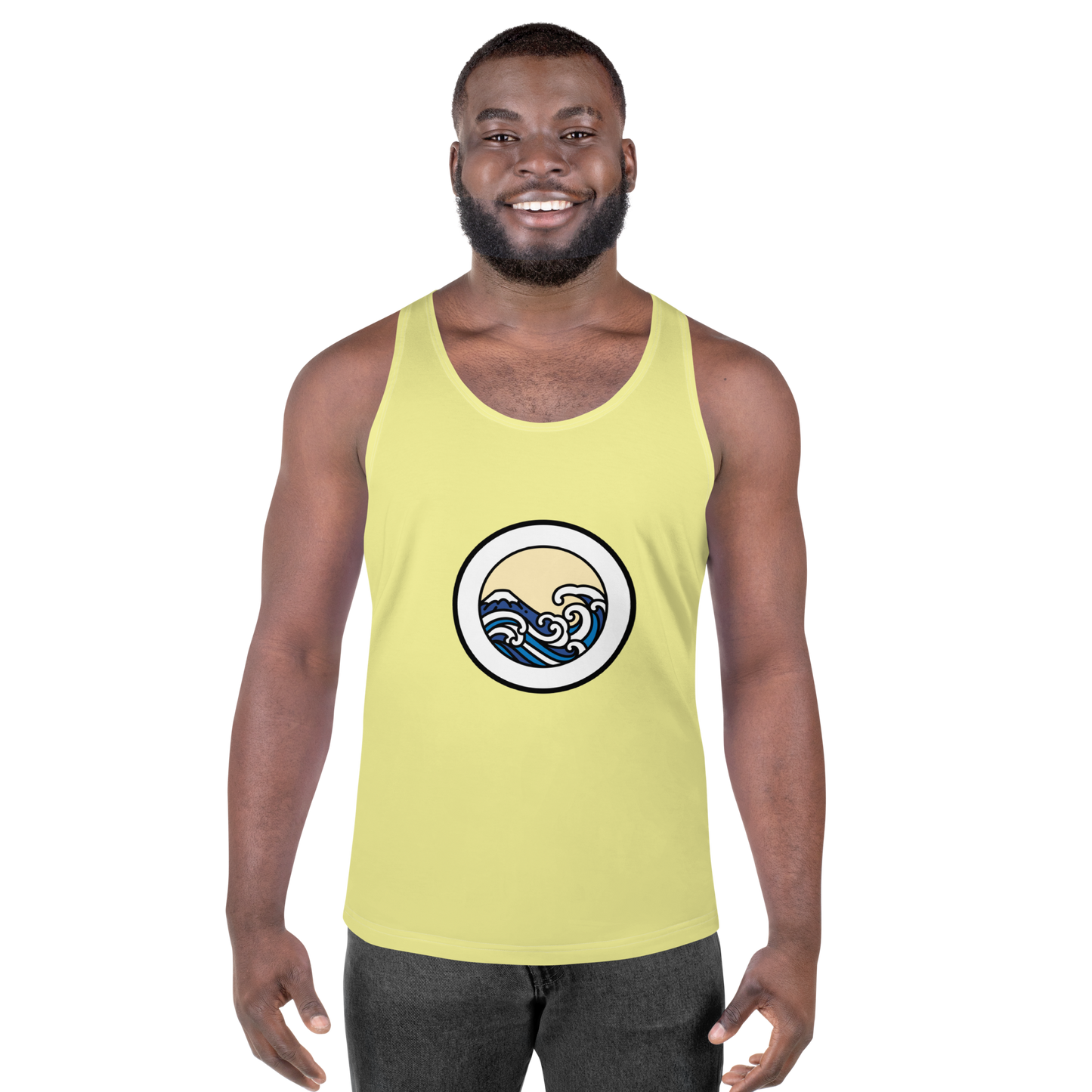 Men's Light Yellow Tank Top