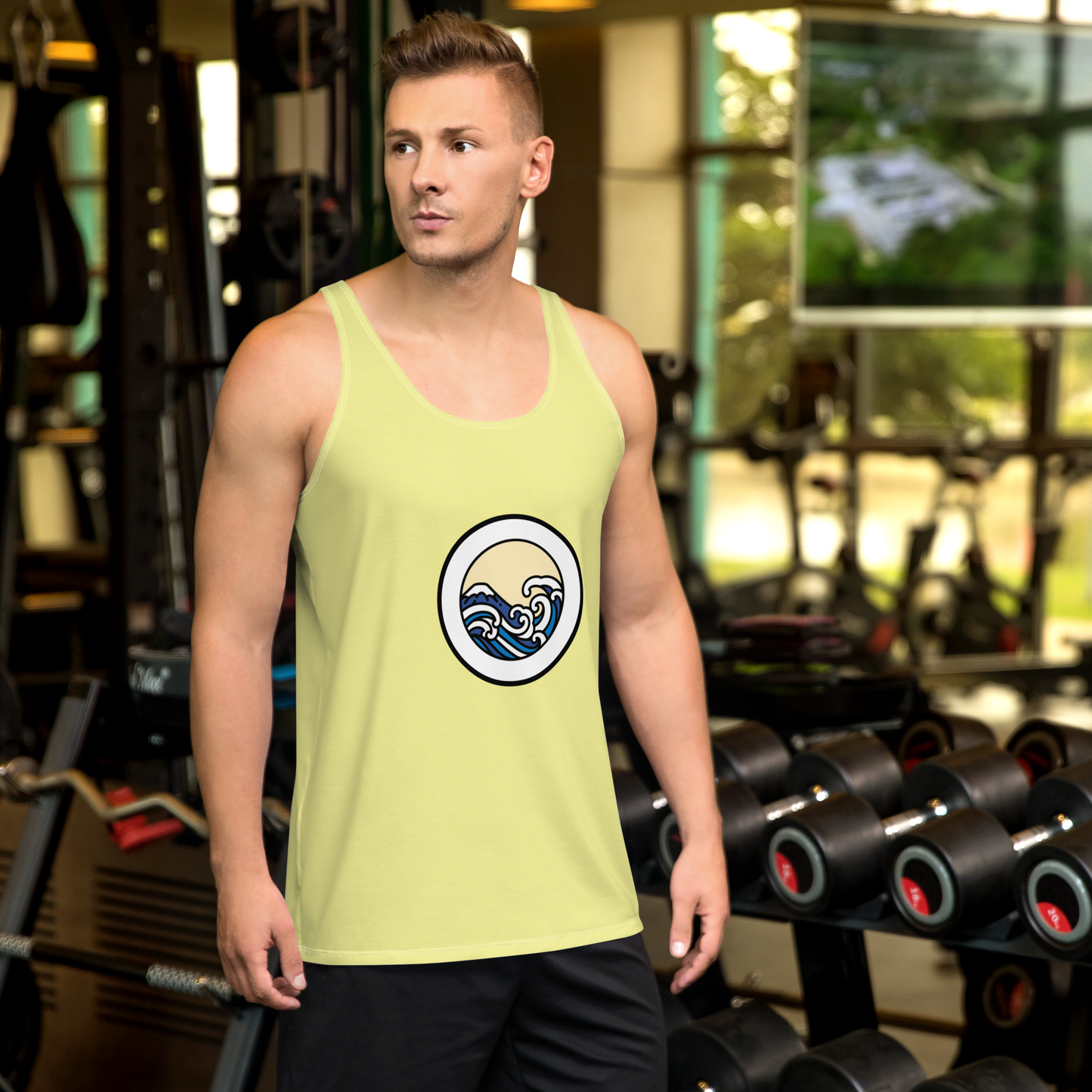 Men's Light Yellow Tank Top