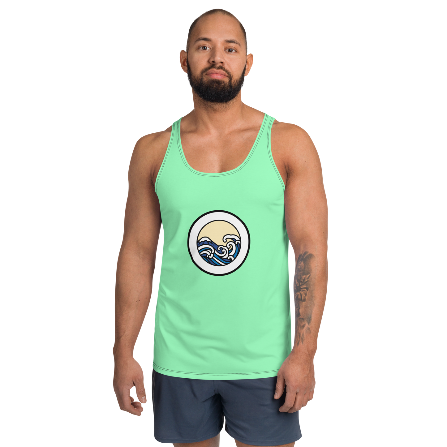 Men's Light Green Tank Top