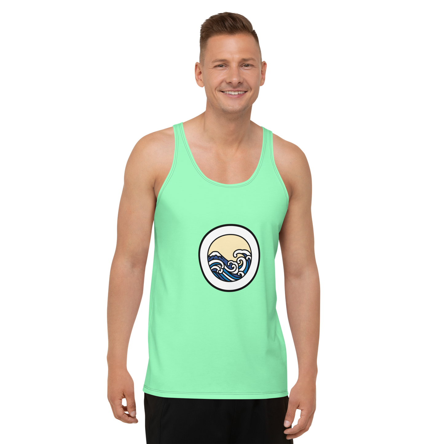 Men's Light Green Tank Top