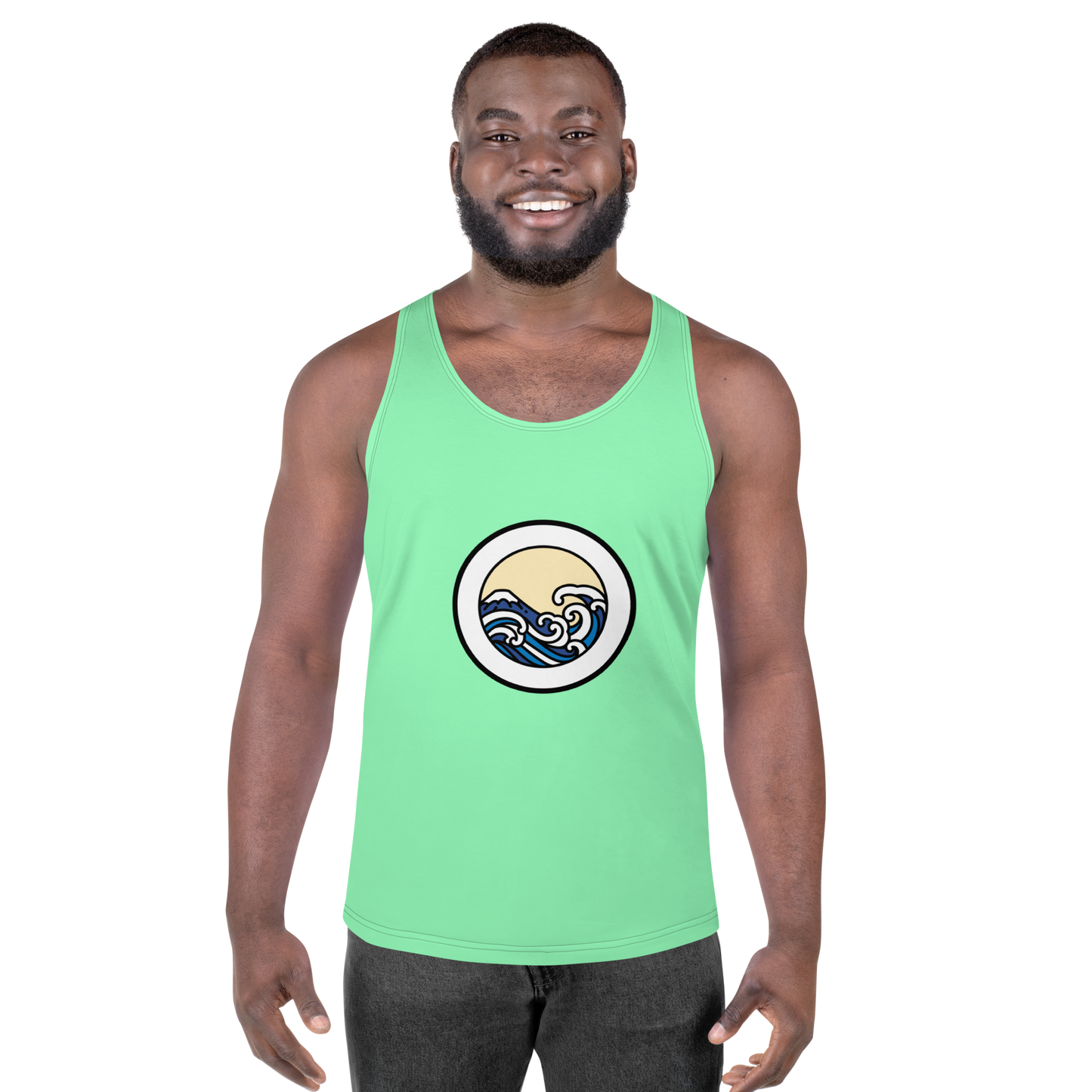 Men's Light Green Tank Top