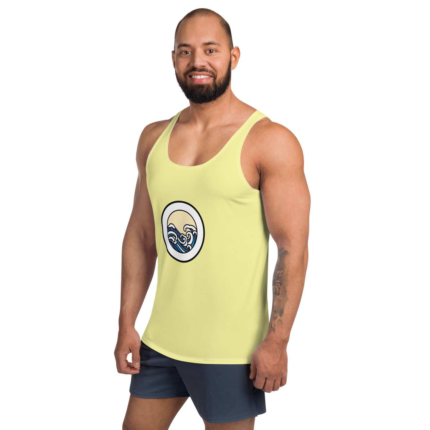 Men's Light Yellow Tank Top