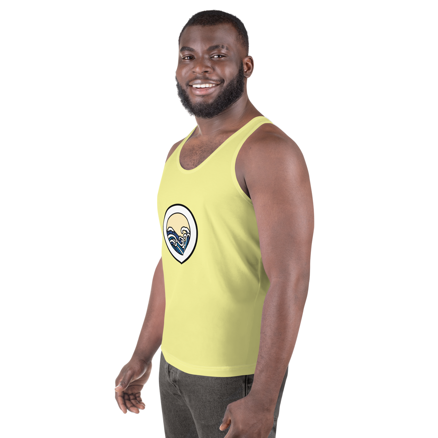 Men's Light Yellow Tank Top