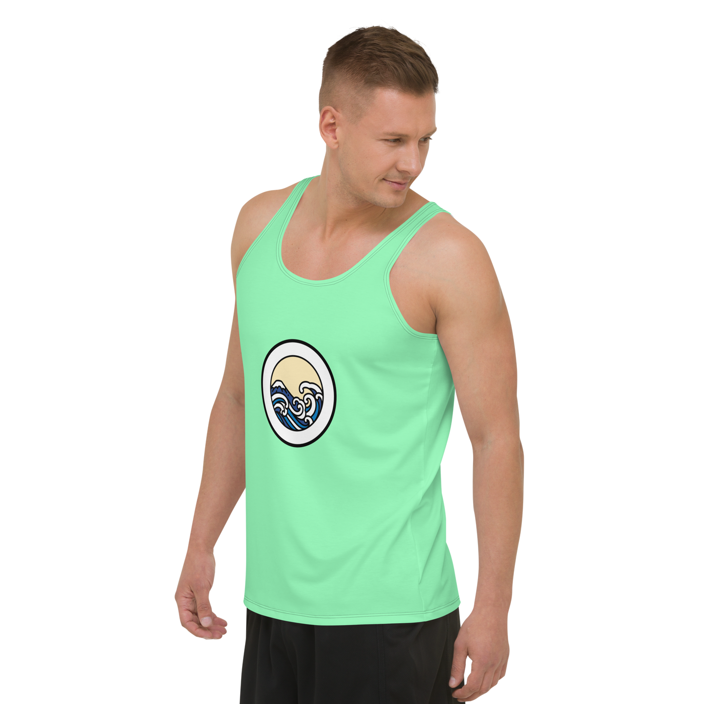 Men's Light Green Tank Top