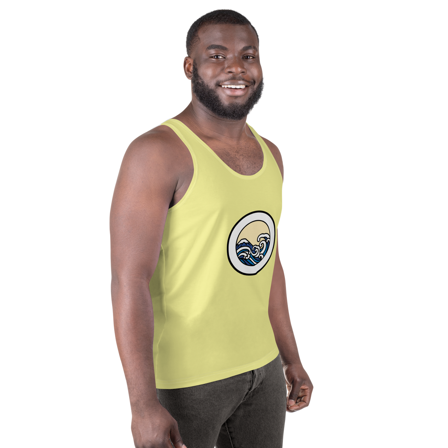 Men's Light Yellow Tank Top