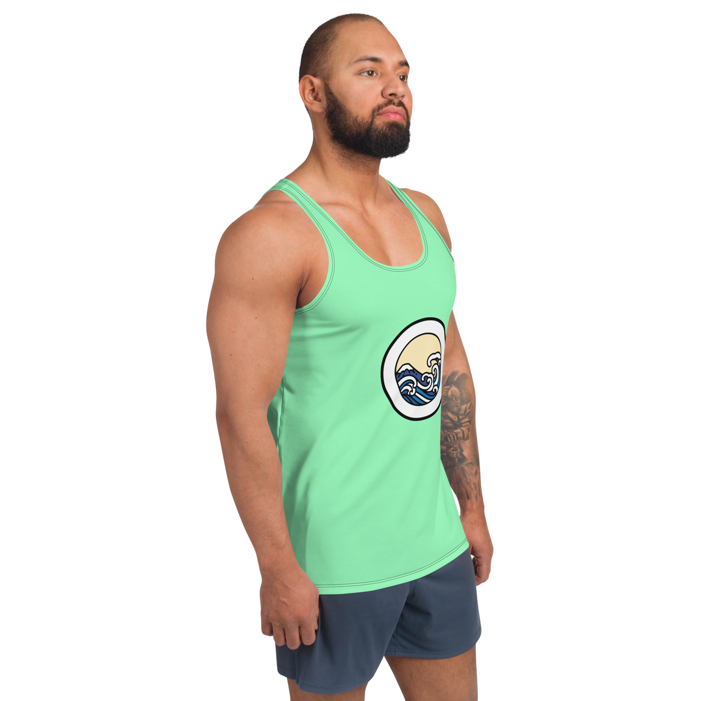 Men's Light Green Tank Top