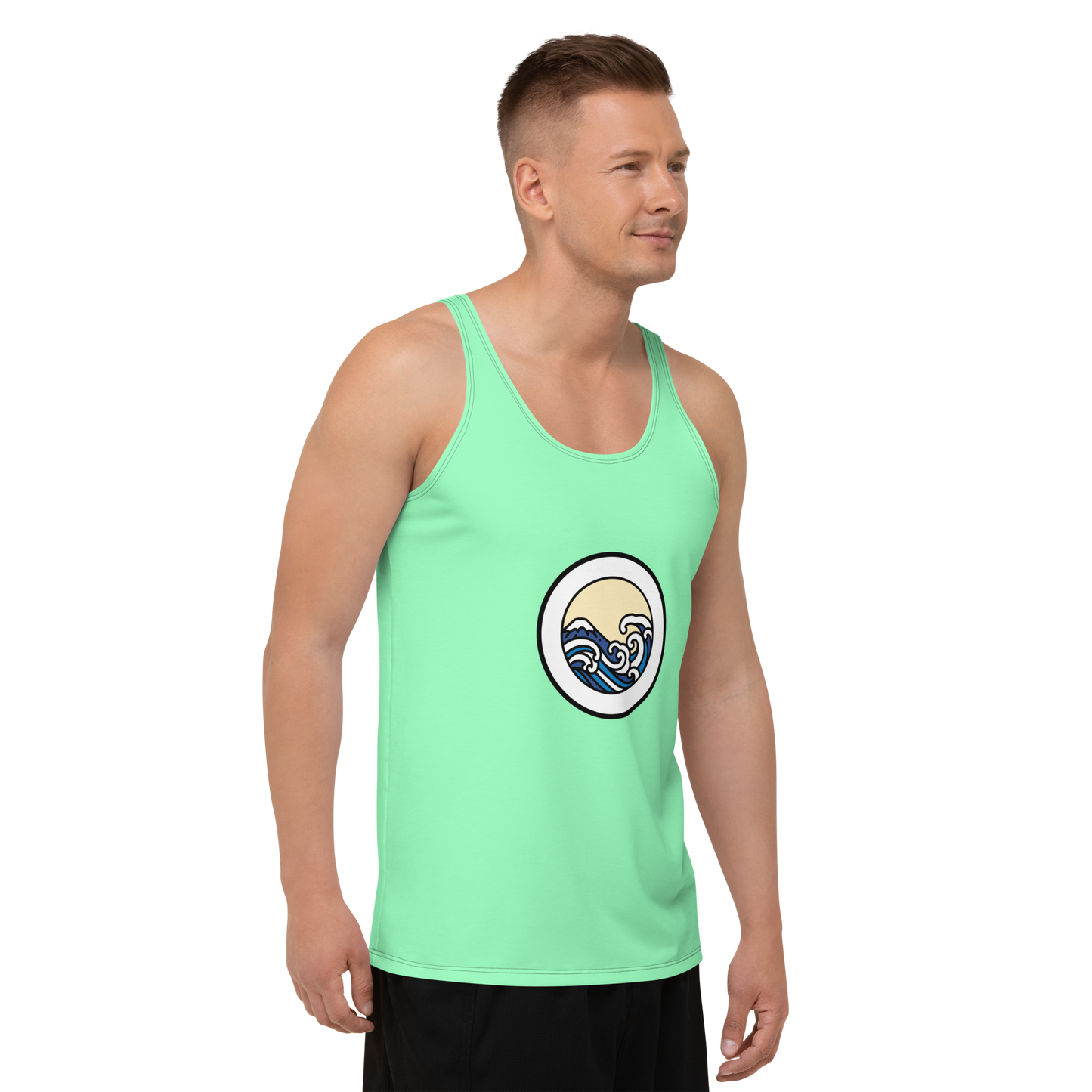 Men's Light Green Tank Top