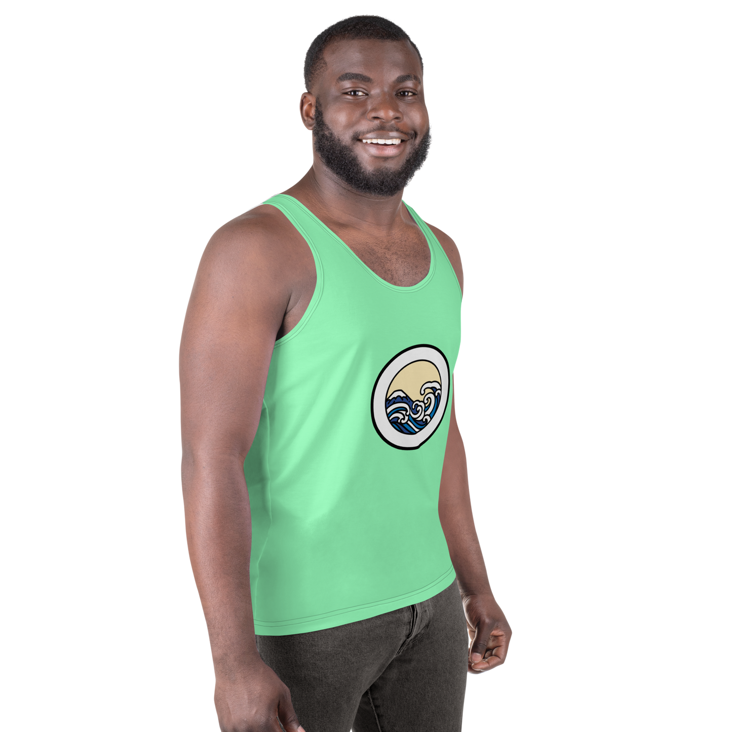 Men's Light Green Tank Top