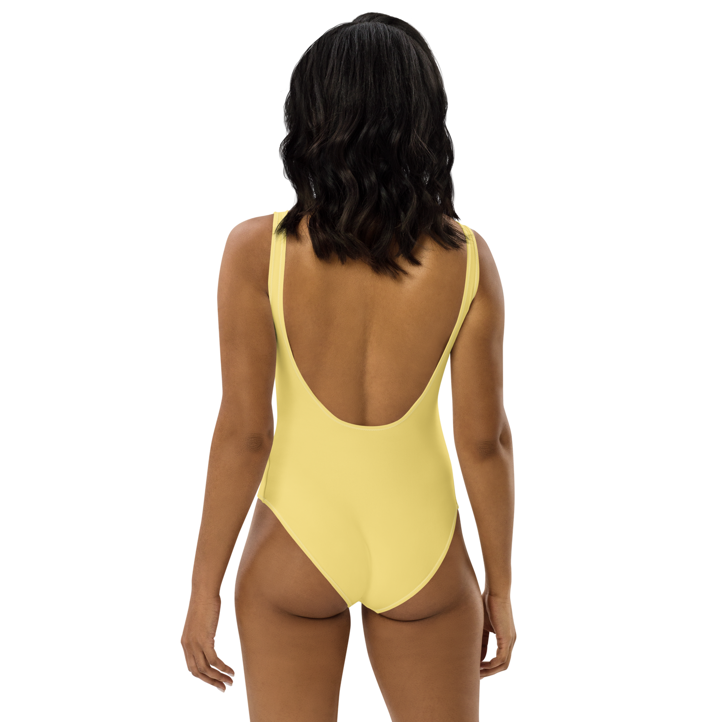 Soft Yellow One-Piece Swimsuit