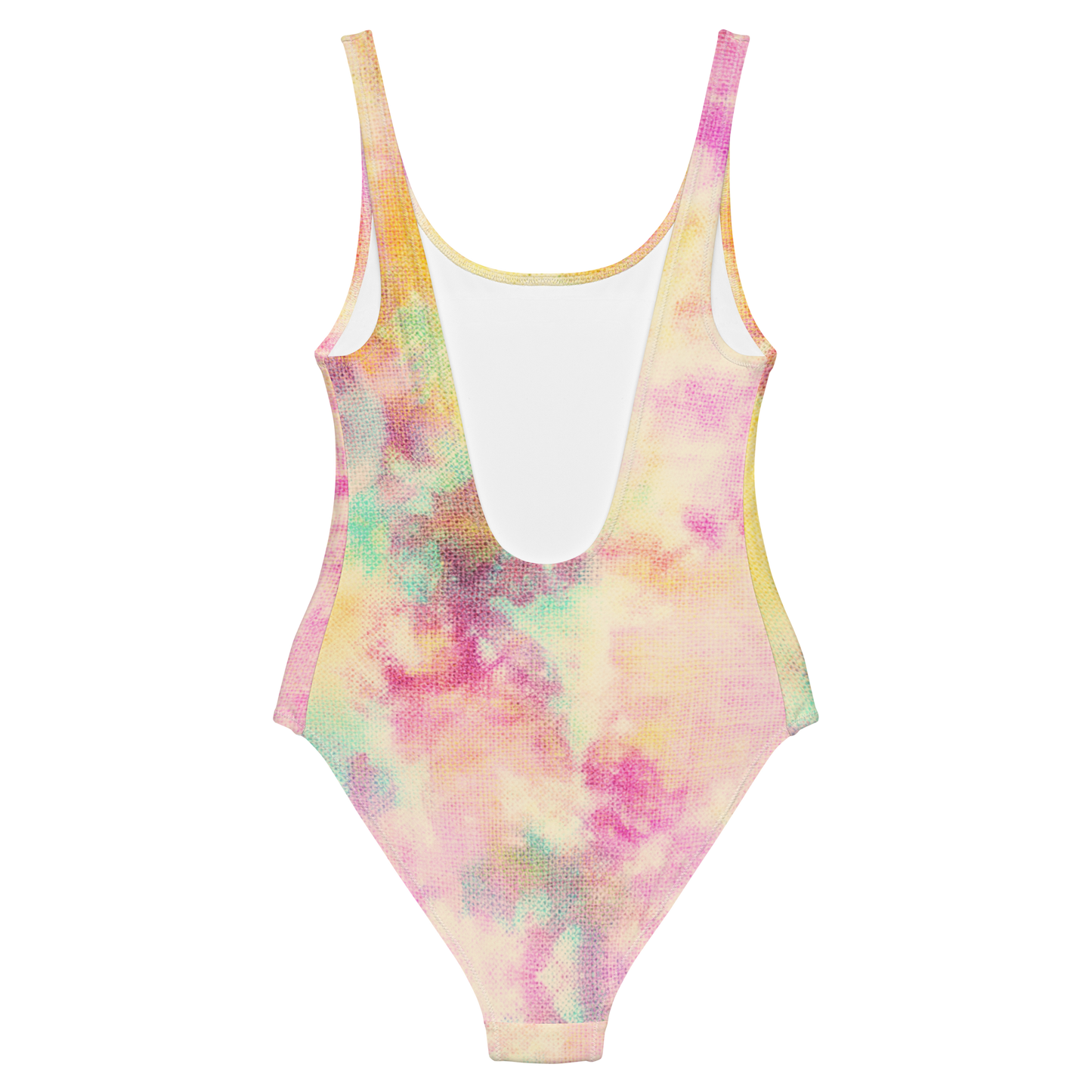 Peach Tie-Dye One-Piece Swimsuit