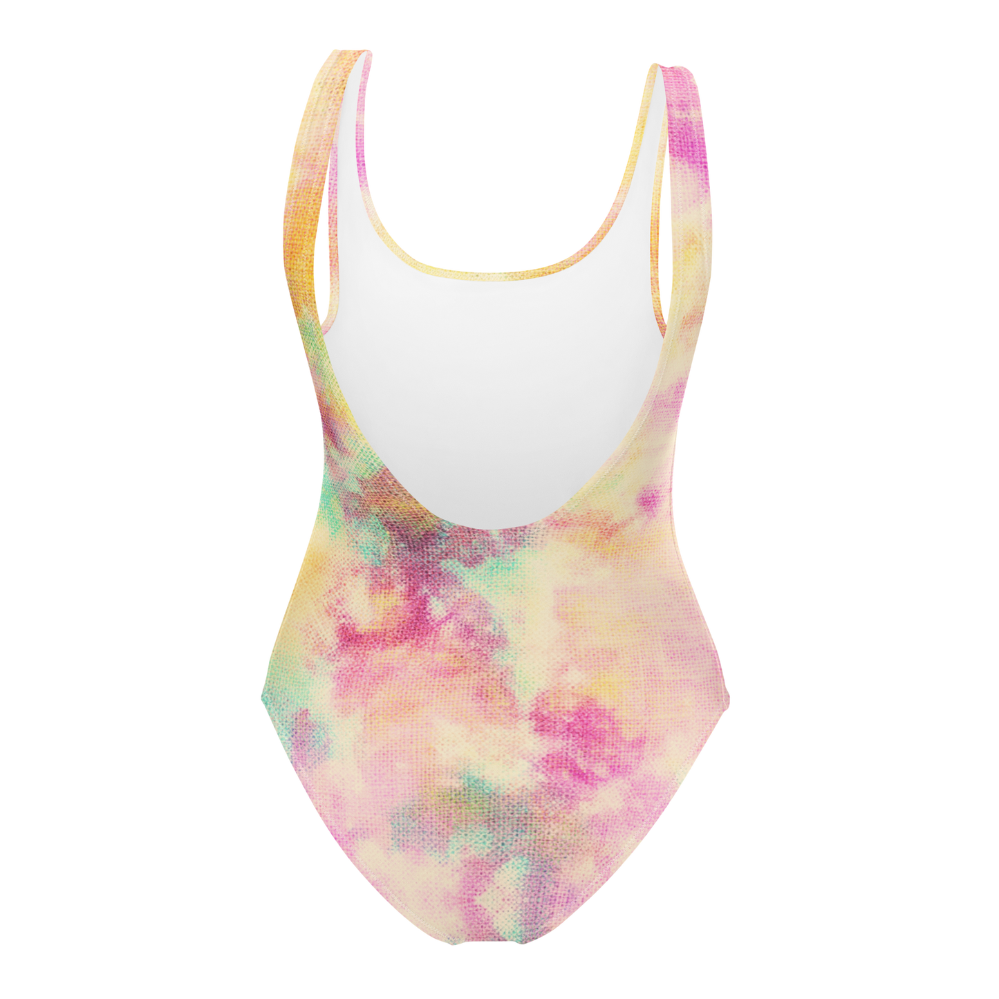 Maillot de bain une pièce tie-dye pêche