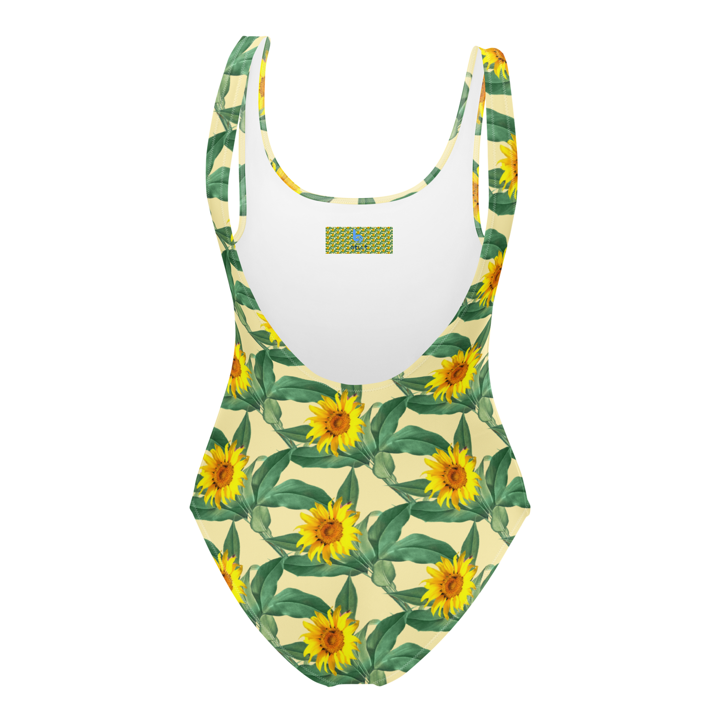 Sunflower Power Pattern One-Piece Swimsuit