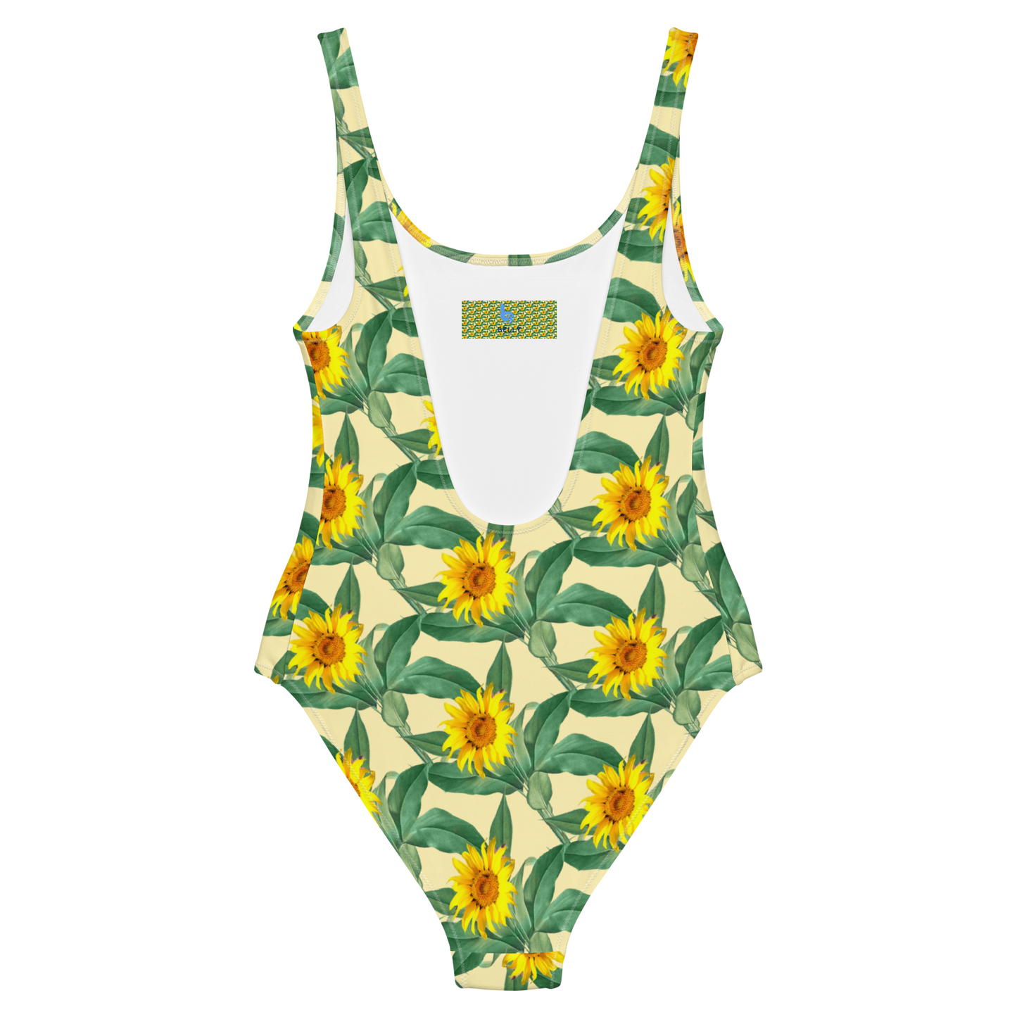 Sunflower Power Pattern One-Piece Swimsuit